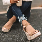 Candy Color Wedge Sandals