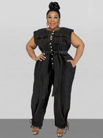 Denim Overall Jumpsuit