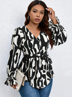 Peplum V-Neck Blouse