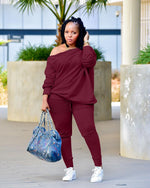 CurveChic Burgundy 2-Piece Size Set