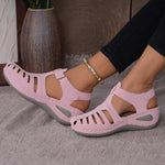 Peep-Toe Ankle Strap Sandals
