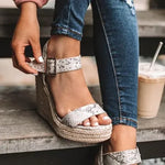 Candy Color Wedge Sandals