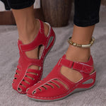 Peep-Toe Ankle Strap Sandals