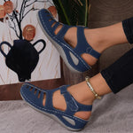 Peep-Toe Ankle Strap Sandals