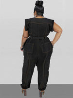 Denim Overall Jumpsuit