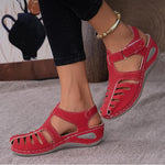 Peep-Toe Ankle Strap Sandals
