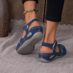 Peep-Toe Ankle Strap Sandals