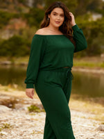 CurveGlow Off‑Shoulder Suit