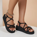 Boho Platform Wedge Sandals