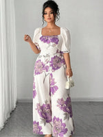 Floral Wide-Leg Jumpsuit