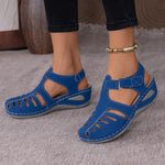 Peep-Toe Ankle Strap Sandals
