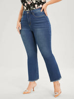 Straight Leg Capri Jeans