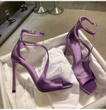 Square Toe Stiletto High Heels