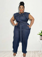Denim Overall Jumpsuit