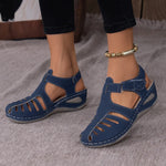 Peep-Toe Ankle Strap Sandals