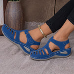 Peep-Toe Ankle Strap Sandals