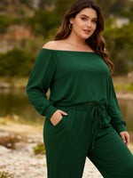 CurveGlow Off‑Shoulder Suit