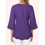 Ruffle V-Neck Blouse