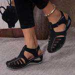 Peep-Toe Ankle Strap Sandals