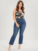 Straight Leg Capri Jeans