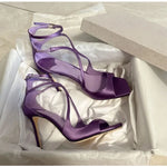 Square Toe Stiletto High Heels