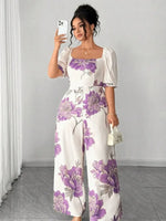 Floral Wide-Leg Jumpsuit
