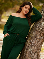 CurveGlow Off‑Shoulder Suit