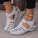 Peep-Toe Ankle Strap Sandals