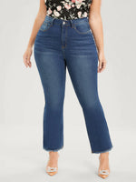 Straight Leg Capri Jeans