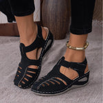Peep-Toe Ankle Strap Sandals