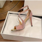 Square Toe Stiletto High Heels