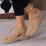 Peep-Toe Ankle Strap Sandals