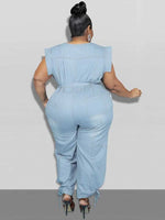 Denim Overall Jumpsuit