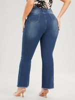 Straight Leg Capri Jeans