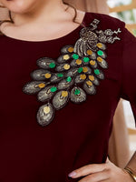 Peacock Chiffon Blouse