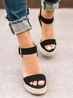 Candy Color Wedge Sandals