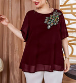Peacock Chiffon Blouse