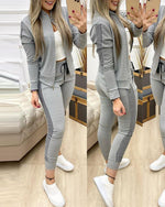 Winter Zipper Jacket + Long Pants
