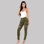 Stretch Ripped Jeans