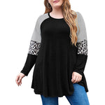 Striped Leopard Blouse - Taapano