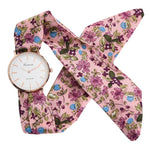 Vogue Floral Strap Wristwatch - Taapano
