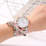 Vogue Floral Strap Wristwatch - Taapano