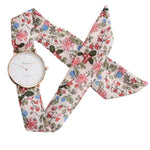 Vogue Floral Strap Wristwatch - Taapano