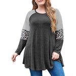 Striped Leopard Blouse - Taapano