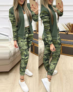 Winter Zipper Jacket + Long Pants