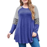 Striped Leopard Blouse - Taapano