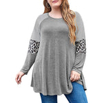 Striped Leopard Blouse - Taapano