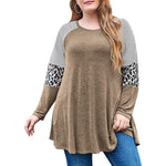 Striped Leopard Blouse - Taapano