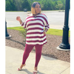 Striped Round Neck Sets - Taapano